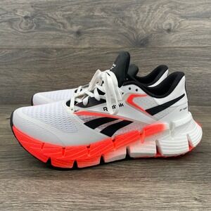 Reebok Floatzig 1 Mens Running Shoes White Black Solar Orange 100206596 Size 7.5